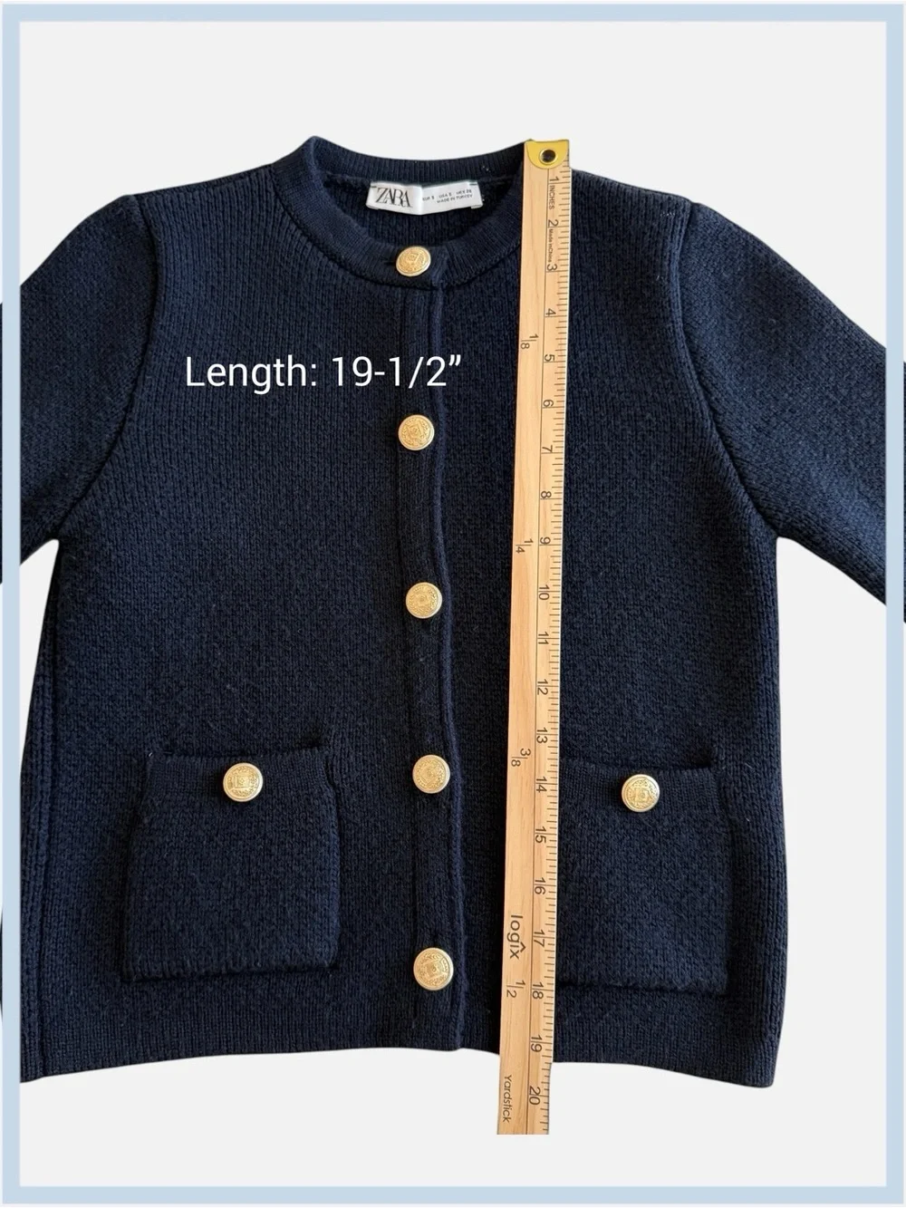 Zara Golden Button Knit Cardigan
